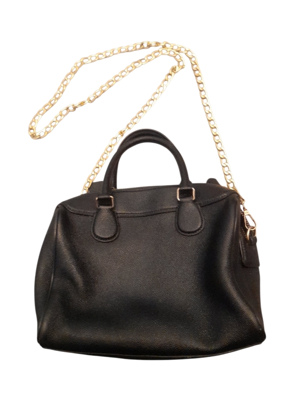 Coach Black Mini Bennett Pebble Leather Satchel Bag - Picture 5 of 13